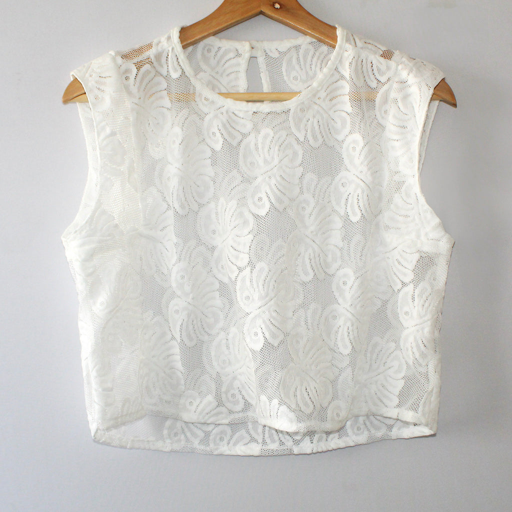 Top Encaje Blanco