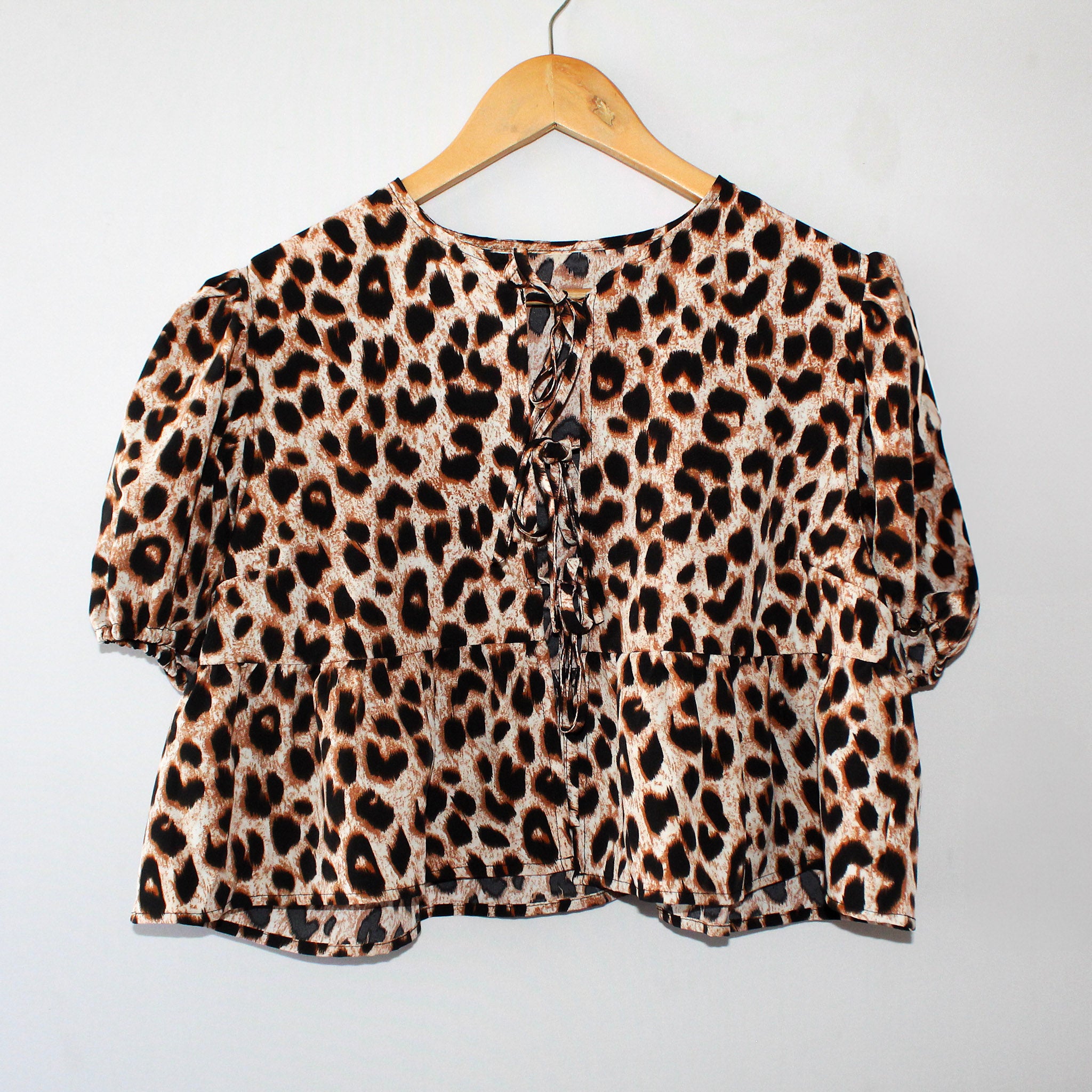 Top Abierto Animal Print