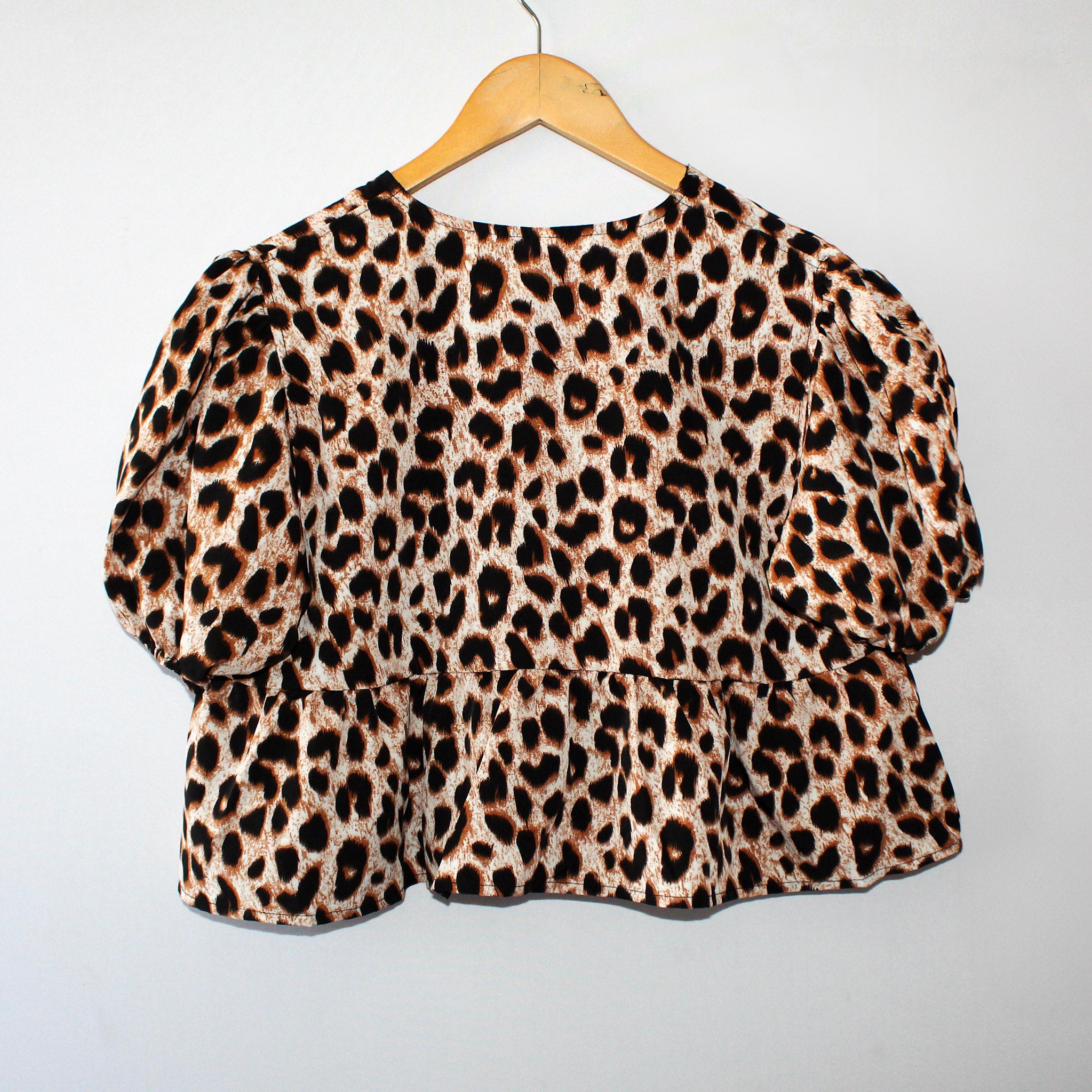 Top Abierto Animal Print