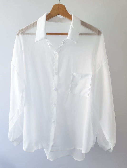 camisa gasa blanca