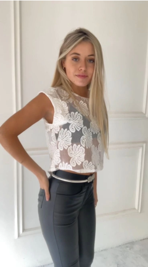 Top Encaje Blanco