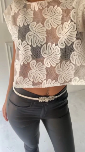 Top Encaje Blanco